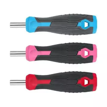 Рукоятка отвертки 6,35 мм, 4 мм, удобный шестигранный адаптер синий