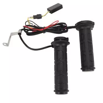 Рукоятки мотоцикла с подогревом 12 В, регулируемая температура, мягкая резина, нескользящая, руль, обогреватель для рук