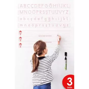 Руководство для 1-го класса Бумажная доска для письма с подкладкой Руководство для писем Образовательный набор Набор бумажных досок + ручка