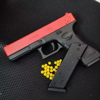 Руководство G17 игрушки пистолет нижний магазин мягкие пули пистолет страйкбол пистолет для мальчиков открытый спорт бластер мальчики подарок