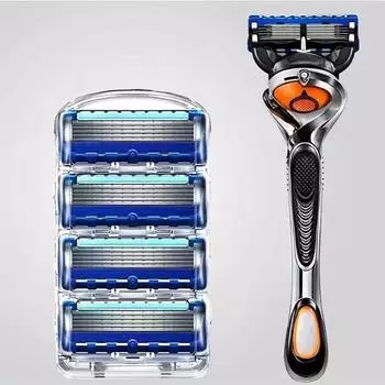 Руководство, лезвие для бритвенной головки, для бритв Gillette Fusion, пополненное 5pcs