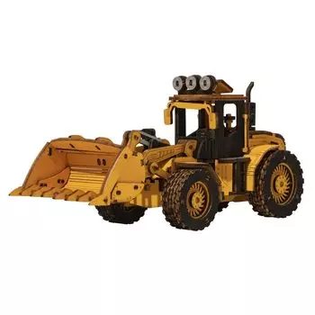 Руководство на японском языке Robotime 3D Wood Puzzle Working Car Series Конец серии Tsukurundesu® [Официальная продажа/включен японский язык] (Фронтальный погрузчик)
