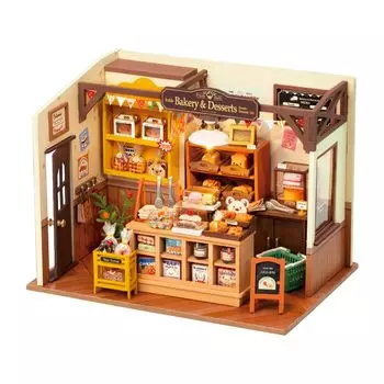 Руководство по эксплуатации на японском языке Robotime DIY Miniature House Dollhouse no Tsukurunsu® [Официальный продавец/включен японский язык] (Пекарня Мори)