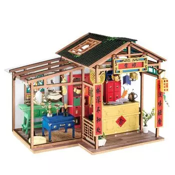 Руководство по эксплуатации на японском языке Robotime DIY Миниатюрный кукольный домик Китайская серия Tsukurunsu® [Официальный продавец/Включая японский язык] (Сайшанкан)