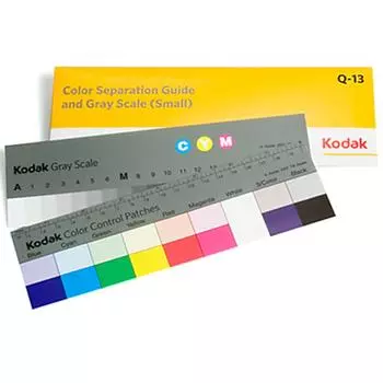 Руководство по цветоделению Kodak Grayscale 8 дюймов 1527654 и Q-13 белый