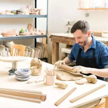 Руководство по использованию скалки для гончарного дела Деревянные направляющие для полимерной глины Обучение гончарному делу Руководство по использованию скалки для глины Инструменты для гончарного дела Измерение толщины полимерной глины A