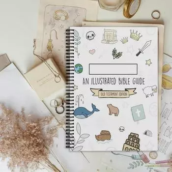 Руководство по рисункам и Библии, Журнал вдохновляющего искусства и исследований, Творческий инструмент для духовного и художественного самовыражения One Size