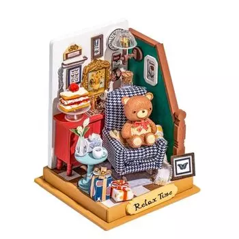 Руководство пользователя на японском языке Robotime DIY Miniature House Dollhouse Sweet Home Series Tsukurunsu® [Официальная продажа/включен японский язык] (Мини-гостиная)