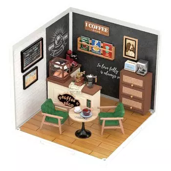 Руководство пользователя на японском языке Robotime DIY Miniature House Creator Series Tsukurunsu® [Официальная продажа/включен японский язык] (Кофейня)