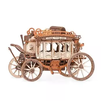 Руководство пользователя на японском языке Robotime 3D Wood Puzzle Music Box Series Tsukurunsu® [Официальная продажа/включен японский язык] (Диспетчерская карета)