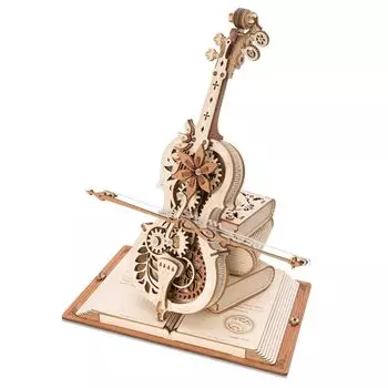 Руководство пользователя на японском языке Robotime 3D Wood Puzzle Music Box Series Tsukurunsu® [Официальная продажа/включен японский язык] (Волшебная виолончель)