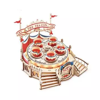 Руководство пользователя на японском языке Robotime 3D Wood Puzzle Amusement Park Series Tsukurunsu® [Официальная продажа/включен японский язык] (Чашка чая)
