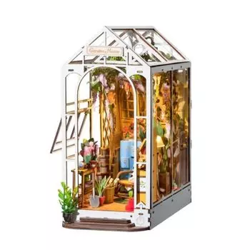 Руководство пользователя на японском языке Robotime 3D Wood Puzzle Book Nook Series Tsukurundesu® [Официальная продажа/включен японский язык] (Цветочная веранда)