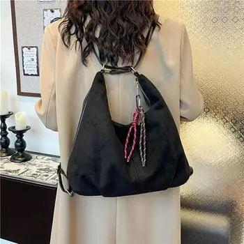 Рюкзак 2024 года, осень-зима, новая сумка-тоут, простая ретро-модная сумка-мессенджер, повседневная матовая сумка