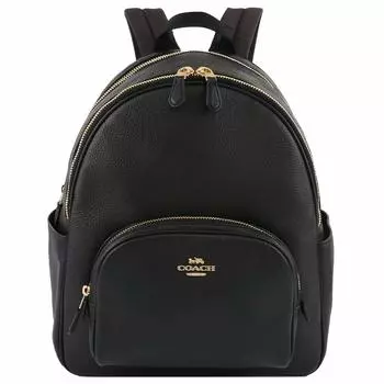 Рюкзак 5666 Кожа [Coach] Женский (IMBLK Черный) [Товары]