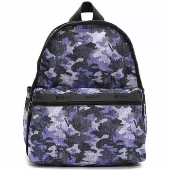 Рюкзак 7812 BASIC BACKPACK F545 CAMO CANVAS INDIGO [LeSportsac] [Предмет]