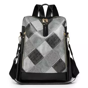 Рюкзак Anti-Theft, женский рюкзак большой емкости, многофункциональная сумка через плечо чёрный