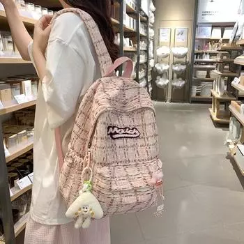 Рюкзак большой емкости для девочек, школьный рюкзак для студентов