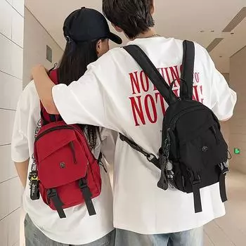 Рюкзак большой емкости для мужчин, нагрудная сумка для женщин, сумка через плечо красный