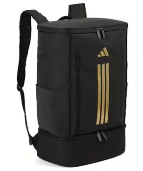 Рюкзак большой емкости для средней школы средней школы Cram Club Inch PC B4 Box Black x Gold H33 x W54 x D21cm [Adidas] School, 38L,
