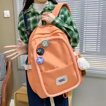 Рюкзак большой емкости для студентов, повседневная мода, милая школьная сумка