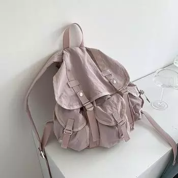 Рюкзак большой емкости для женщин, легкая дорожная сумка, простой дизайн, женский студенческий дорожный рюкзак чёрный