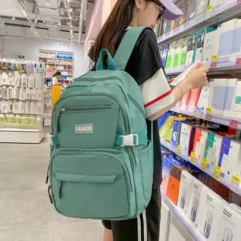 Рюкзак большой емкости, дорожный рюкзак, сумка для младшей школы, сумка на плечо для студенток чёрный