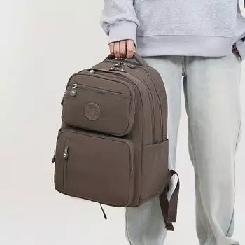 Рюкзак большой емкости, многослойный, школьный рюкзак, легкий нейлоновый рюкзак красный