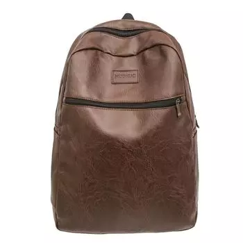 Рюкзак большой емкости, мужской, однотонный, деловой, для поездок на работу, для компьютера, школьный рюкзак для школьников коричневый