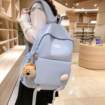 Рюкзак большой емкости Schoolbag для школьных девочек, компьютерный рюкзак белый