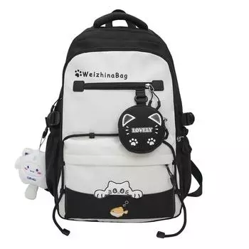 Рюкзак большой емкости школьной сумки стиля колледжа для учащихся средней школы красный