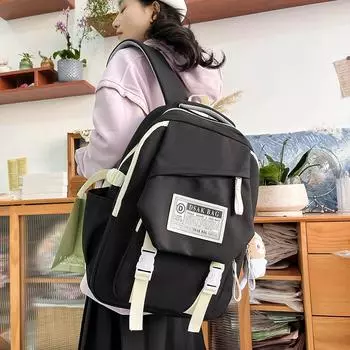 Рюкзак большой емкости студенческий школьный рюкзак для путешествий на открытом воздухе белый