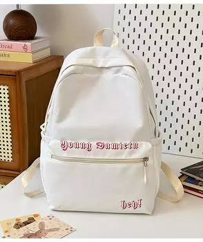 Рюкзак большой вместимости для девочек, учениц средней школы, девочек, простой и универсальный, для старшеклассниц, рюкзаки, модный белый