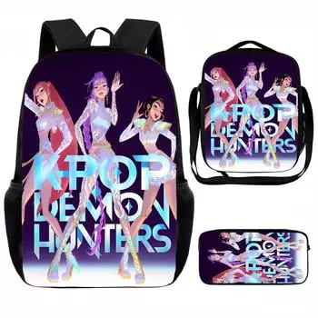 Рюкзак большой вместимости для учеников начальной и средней школы, мультяжная наплечная сумка и пенал для детей One Size
