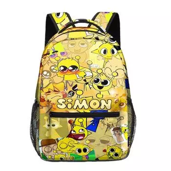 Рюкзак большой вместимости для учеников начальной и средней школы, мультяжная наплечная сумка и пенал для детей One Size