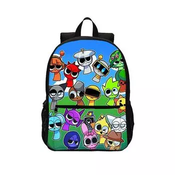 Рюкзак большой вместимости для учеников начальной и средней школы, мультяжная наплечная сумка и пенал для детей One Size