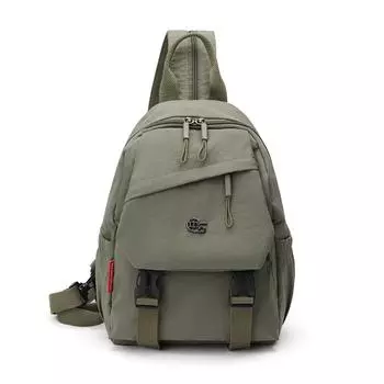 Рюкзак большой вместимости Многофункциональная нагрудная сумка Женская наплечная сумка кроссбоди Small зелёный