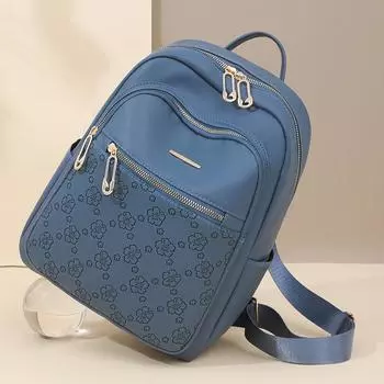 Рюкзак большой вместимости ПУ женский дорожный рюкзак бежевый