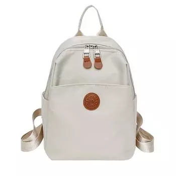 Рюкзак большой вместимости, женский, легкий, для поездок на работу, школьный рюкзак для школьников бежевый