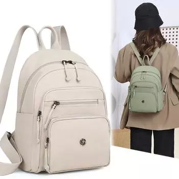 Рюкзак большой вместимости, женский школьный рюкзак, легкий нейлоновый дорожный рюкзак верблюд