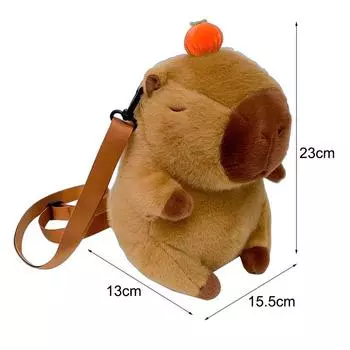 Рюкзак Capybara Crossbody с одной и двумя сумками на плечо, симпатичная кукольная сумка светло-коричневого