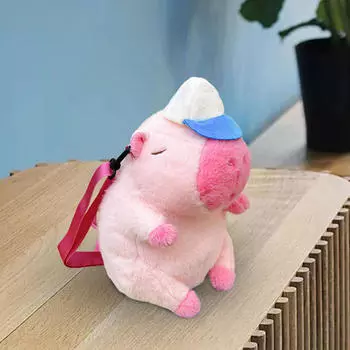 Рюкзак Capybara Plush - Стильная школьная сумка с принтом животных хаки