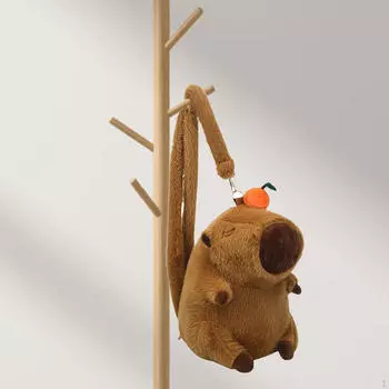 Рюкзак Capybara Plush Стильная сумка для книг для кемпинга, походов, покупок на открытом воздухе, подростков и мальчиков