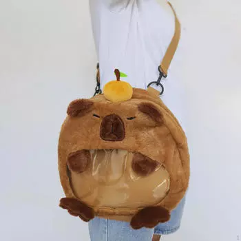 Рюкзак Capybara Подарок на день рождения Забавный для шопинга Женщины Кемпинг Путешествия