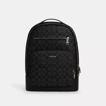 Рюкзак Coach Ethan In Signature Canvas темно-серый черный черный