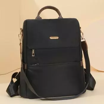 Рюкзак Color Block, женский, мягкий, кожаный, рюкзак для пригородных путешествий, школьный рюкзак розовый/белый