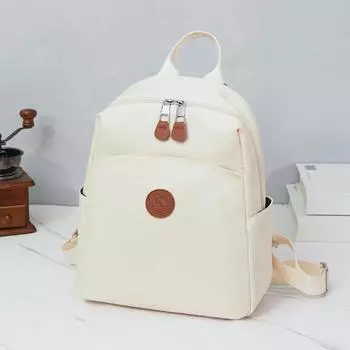 Рюкзак Commuter большой емкости легкий женский однотонный школьный ранец чёрный