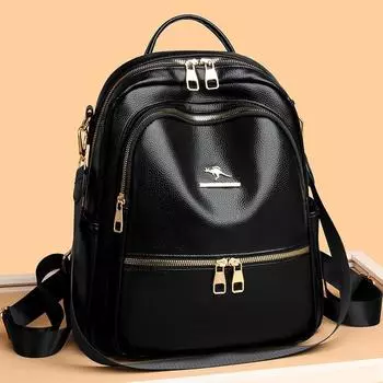 Рюкзак Commuter Женская многофункциональная портативная сумка через плечо чёрный