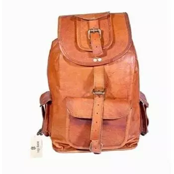 Рюкзак Dashing из натуральной козьей кожи, сумка для багажа, походов, кемпинга, дорожная сумка 20 x 10 x 10 коричневый