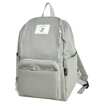 Рюкзак Daypack Small A4 Водоотталкивающий Экологичный Молния Сзади Множество Карманов Логотип 0317 Серый Один Размер [Snoopy] Женский (СПЗ-2920)